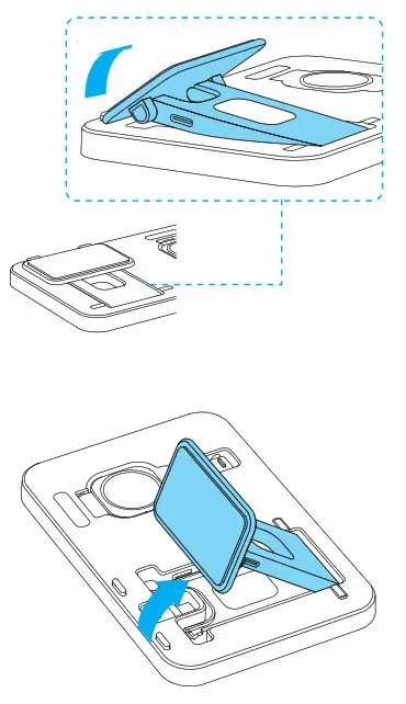 Shenzhenshihuihaobaozhuangkejiyouxiangongsi ST X5D BL 3 In 1 Foldable Charging Station - ways to use2