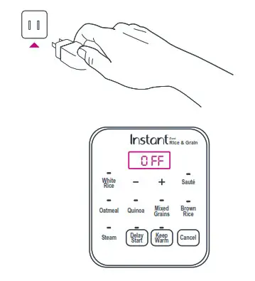 Instant INP 140 5010 01 GC Rice and Grain Cooker - Getting Started 6