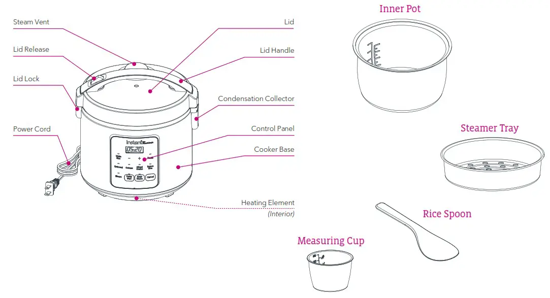 Instant INP 140 5010 01 GC Rice and Grain Cooker - Product Overview 2