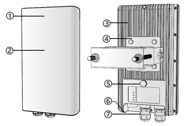 Shenzhen Jaguar Wave Technology JW-PTP6015 Outdoor 60GHz PTP FIG 1