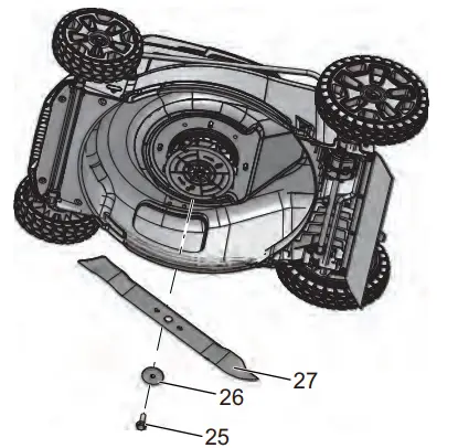 greenworks LME474 48V 14 Brushless Cordless Lawn Mower - BLADE