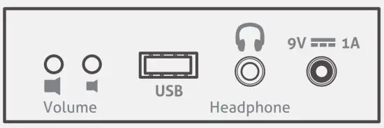 simpl Litf Music Player - Back Panel Ports