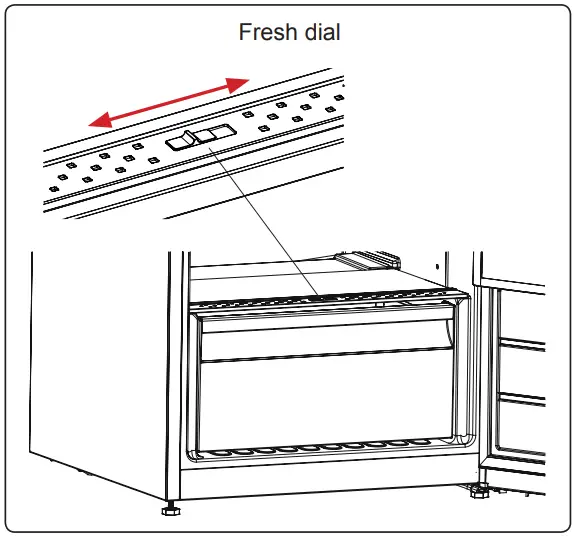 KONCAR H1A 60 325 BFN Refrigerator - Fresh dial
