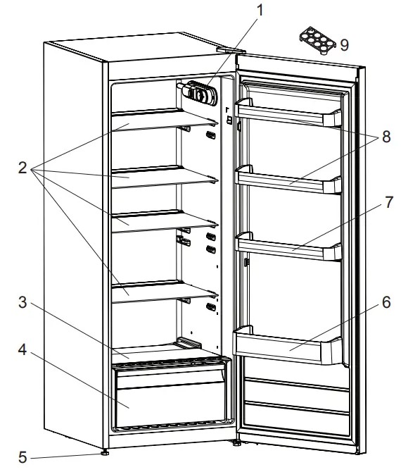 KONCAR H1A 60 325 BFN Refrigerator - fig 2