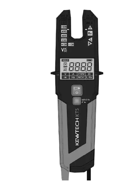 Kewtech Kt5 Current Voltage Tester User Manual