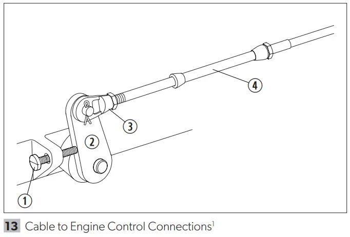 DOMETIC FT7000P Pro-Pedal Foot Throttle Instruction Manual - Cable to Engine Control Connections1