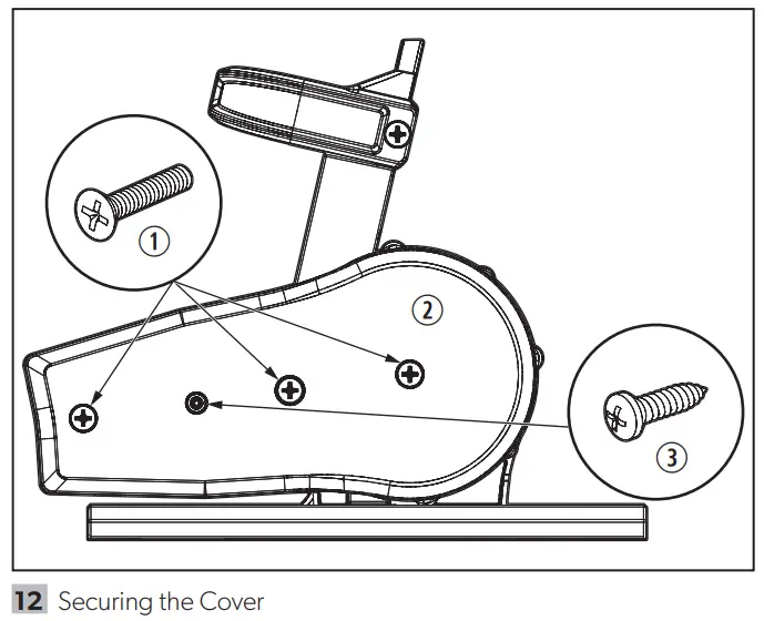 DOMETIC FT7000P Pro-Pedal Foot Throttle Instruction Manual - Securing the Cover