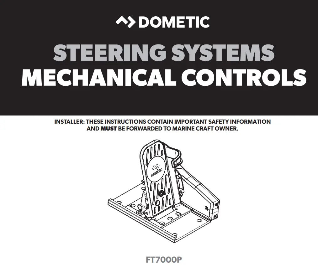 DOMETIC FT7000P Pro-Pedal Foot Throttle Instruction Manual