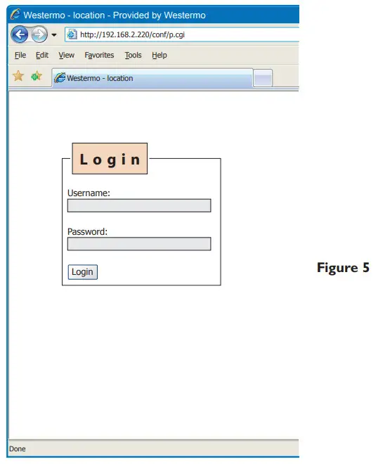 westermo Viper 408 Managed 8 port Ethernet Switch - Log in via Web