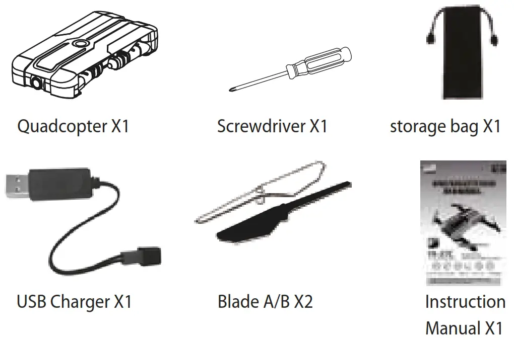 FPV HD Camera Drone -- PARTS LIST
