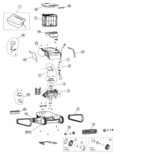 PENTAIR PROWLER 917 Robotic Inground Pool Cleaner 21252