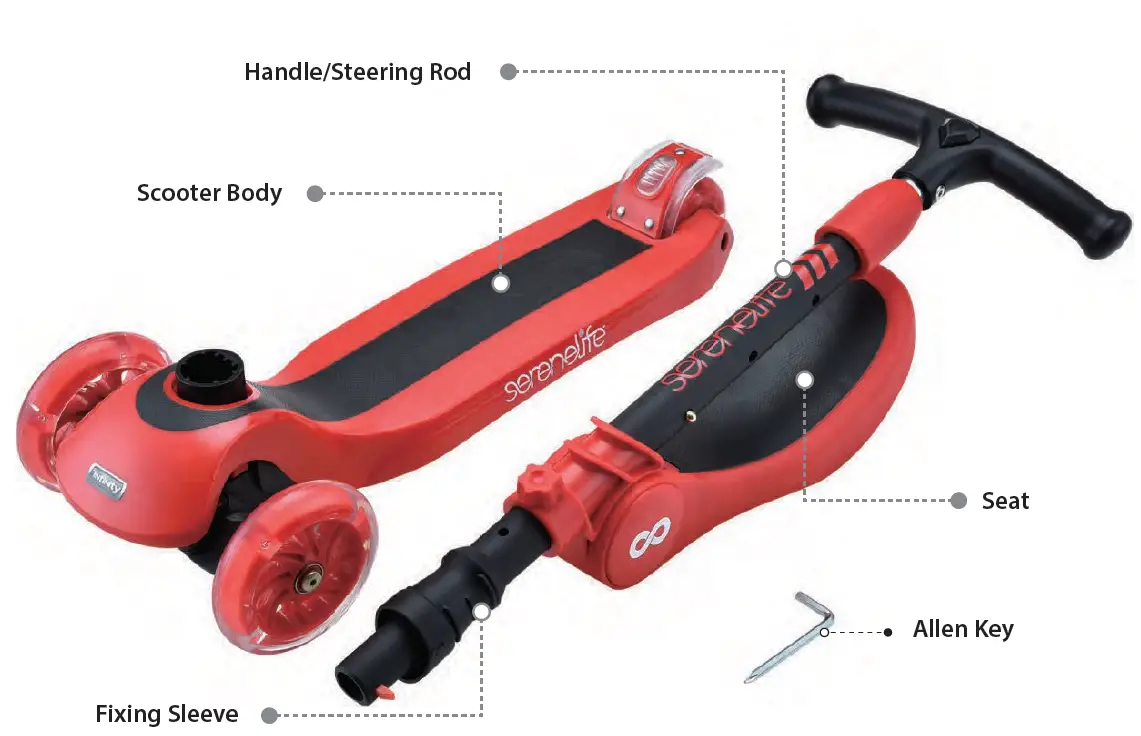 serenelife-SLKS18-Child-and-Toddler-Toy-Scooter-with-Built-in-LED-Wheel-Lights-Fold-Out-Comfort-Seat-4