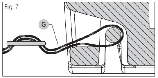 Harness in assembled position