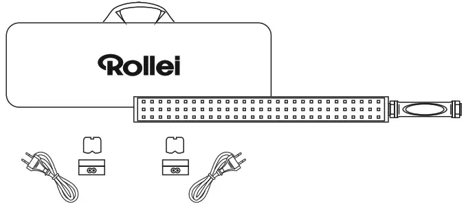 Rollei Lumen Stick RGB LED Rod Lamp - What‘s in the Box 2