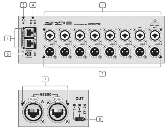 behringer SD8 8 Channel Stage Box-6