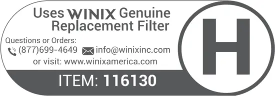 WINIX 5500 2 Air Purifier - FIG 26