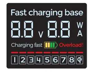 Superdanny X9 LED Display USB Charging Station with Wireless Charger 6