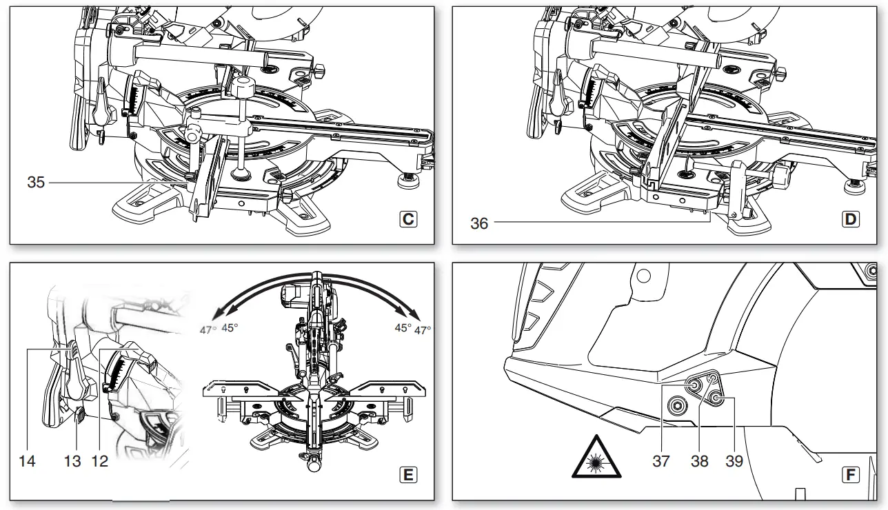 metabo KGSV 72 Xact Mitre Saw Power - Fig2