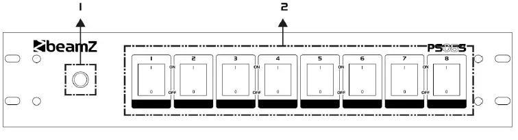 BeamZ-PS08S-Switch-Panel-8-Channel-Schuko-Sockets-fig1