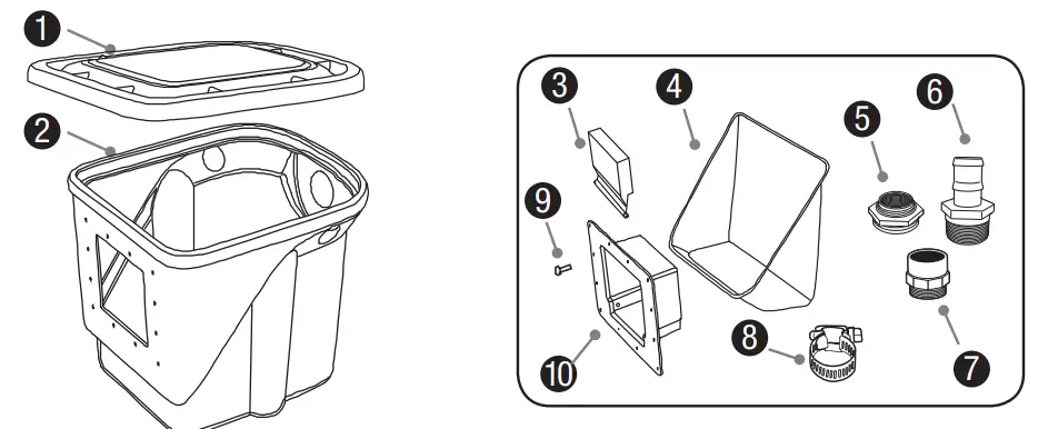 Aquascape DIY Pond Kit Instruction Components