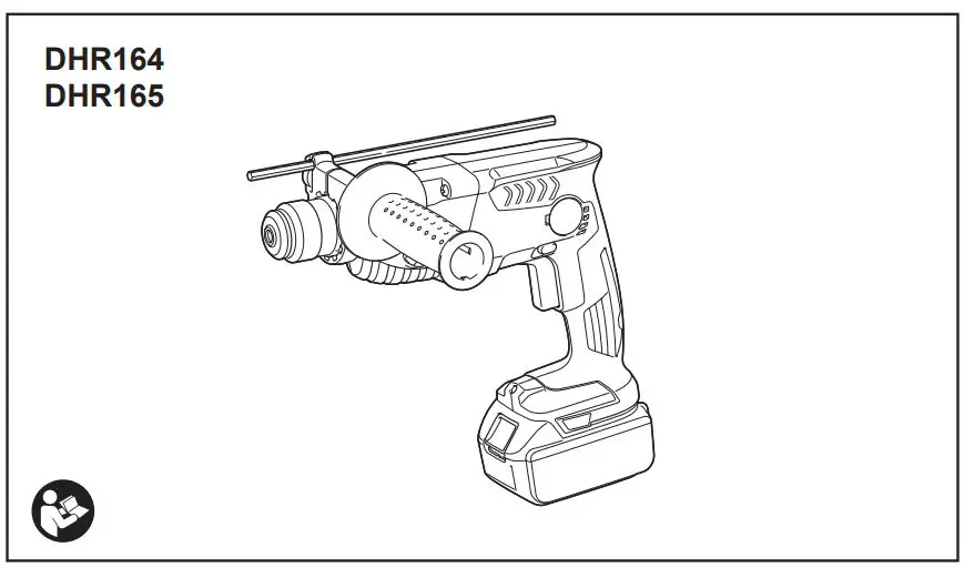makita DHR164 Cordless Rotary Hammer - overview
