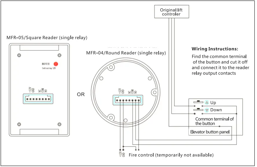 Orbita-MFR-01-Single-Relay-for-External-Elevator-Control-FIG-6