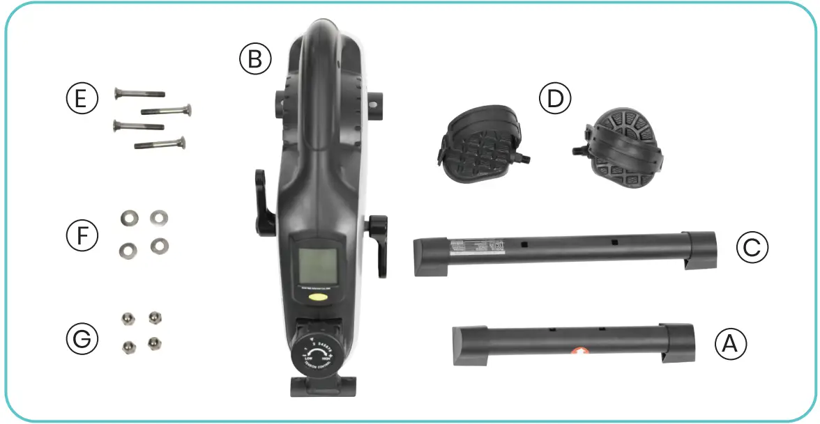 vive RHB2024 Magnetic Pedal Exerciser - fig1