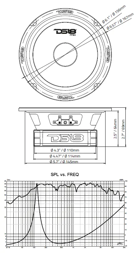 DS18-PRO-GM6-6.5-Inch-Mid-Range-Loudspeaker-fig-1