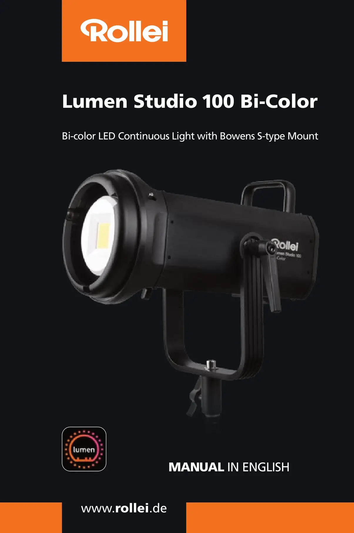 Rollei 28195 Lumen Studio 100 Bi-Color User Manual