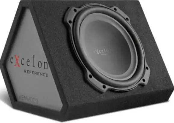 KENWOOD Excelon P-XRW1202WB 12 Inch Oversized Subwoofer with Sealed Wedge Enclosure
