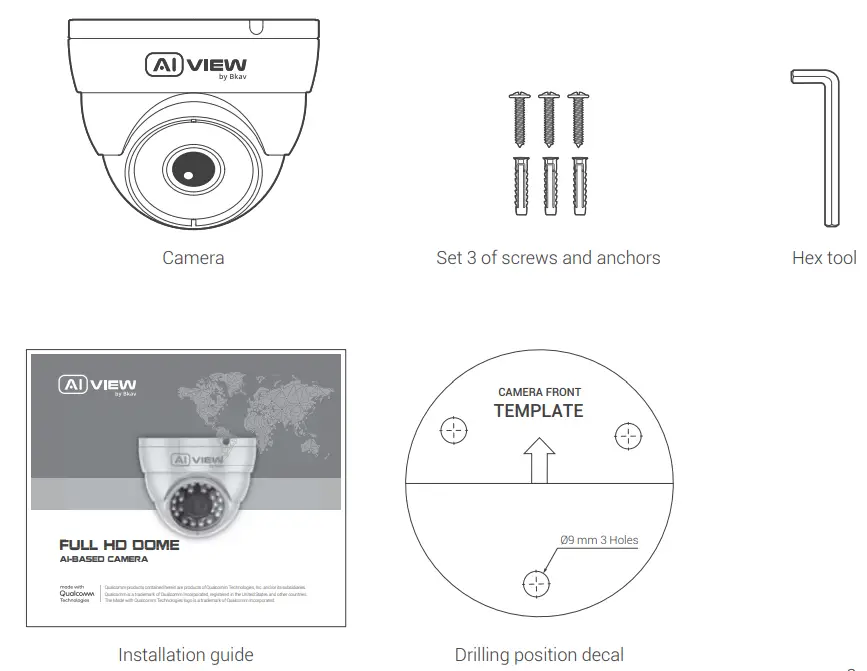 Bkav AI View C310-0200 Full HD Dome AI Based Camera - fig1
