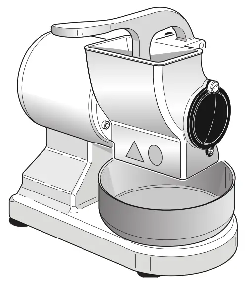 RGV ROBUSTA Electric Benchtop Cheese Grater - fig