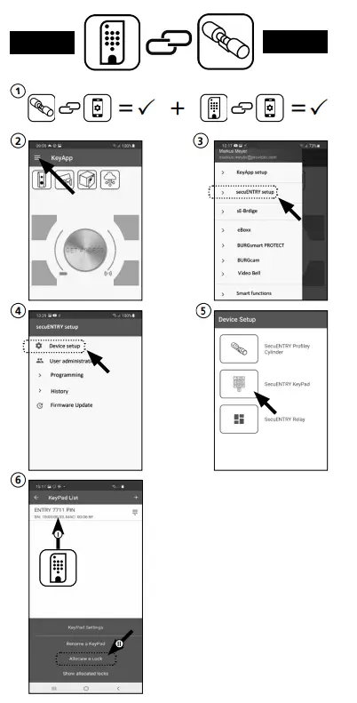 BURG-WACHTER-SecuENTRY-Home-7711-Keypad-PIN-4