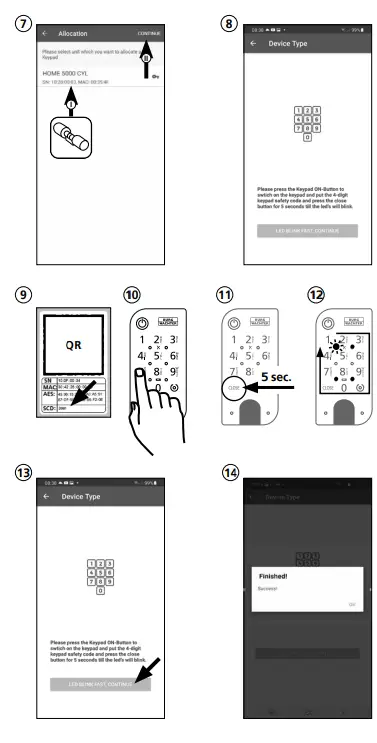 BURG-WACHTER-SecuENTRY-Home-7711-Keypad-PIN-5