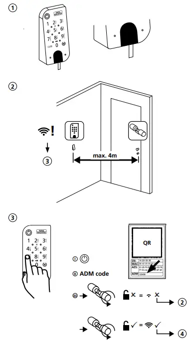 BURG-WACHTER-SecuENTRY-Home-7711-Keypad-PIN-6