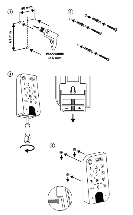 BURG-WACHTER-SecuENTRY-Home-7711-Keypad-PIN-7