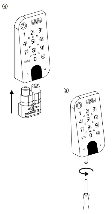 BURG-WACHTER-SecuENTRY-Home-7711-Keypad-PIN-8