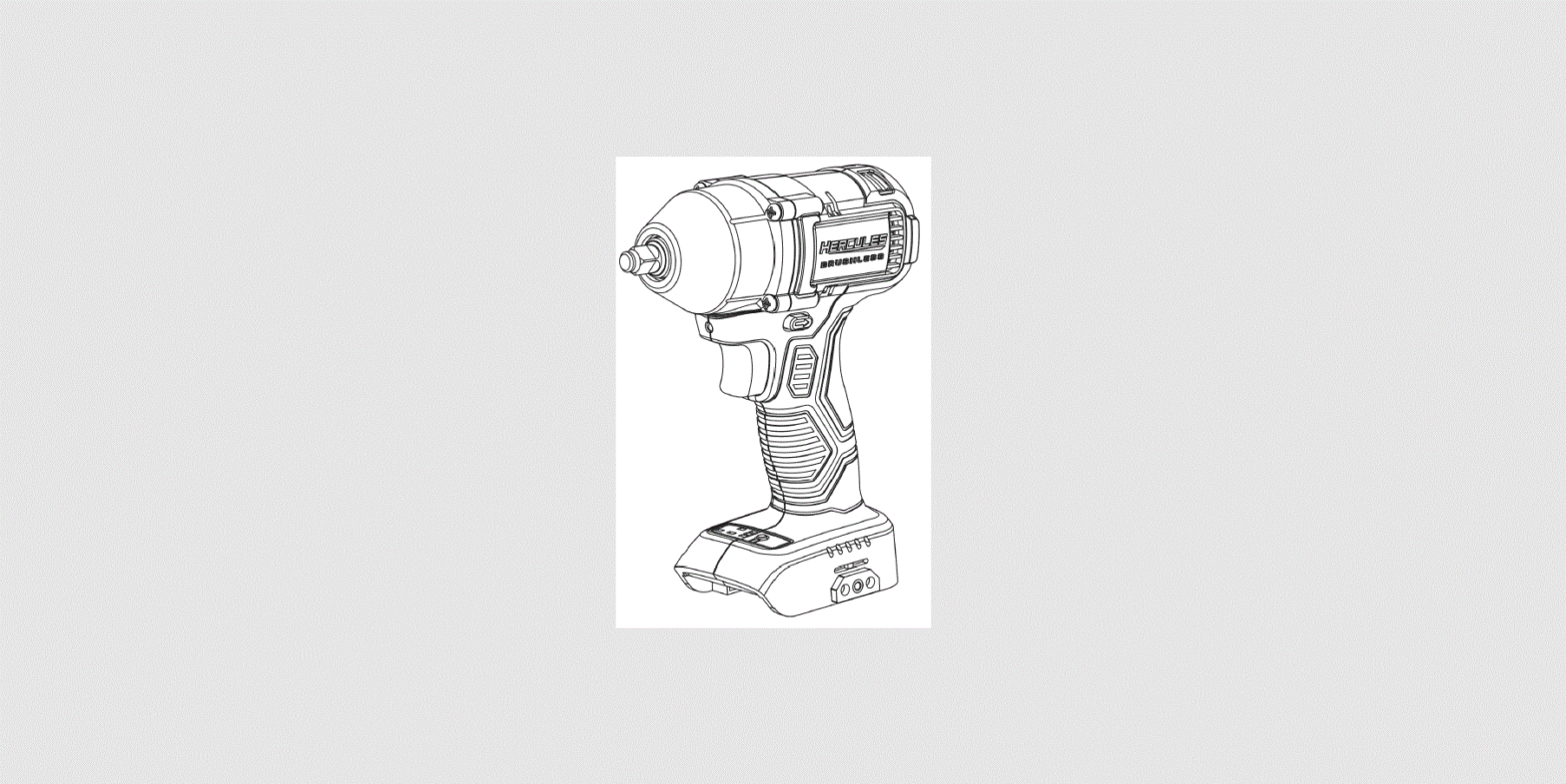Hercules Hcb84b Brushless Impact Wrench Owner's Manual