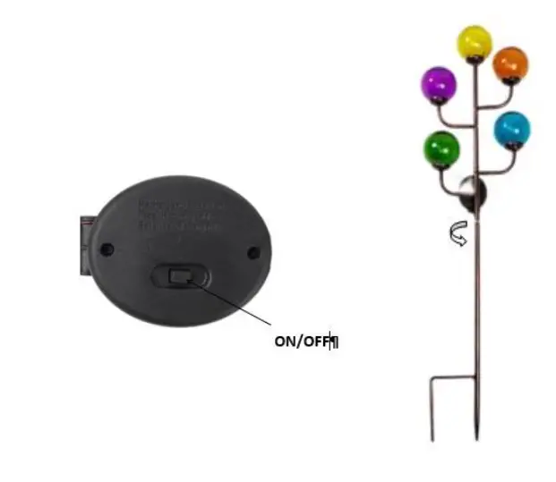 GAINSBOROUGH K223 Solar Globes Stake Light FIG 1