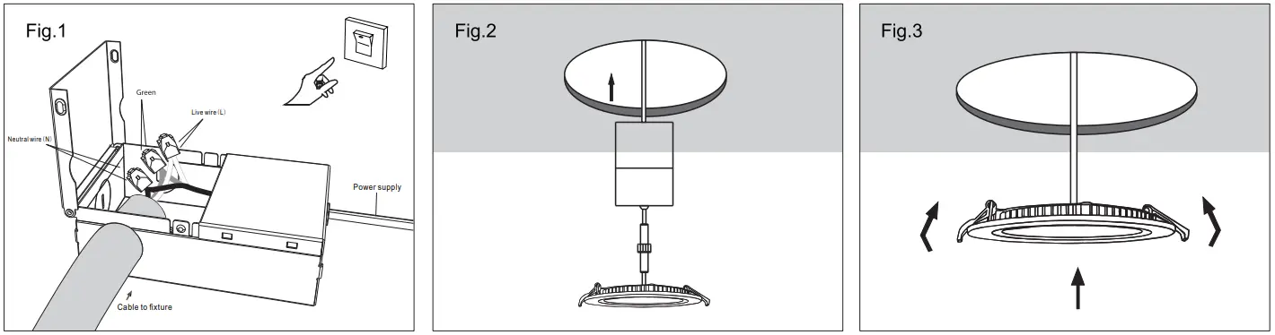 GUANGDONG Low Profile 6 Inch Led Recessed Panel Light - Fig 2