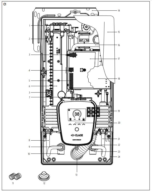 Next E Convenience Instant Water Figures illustration