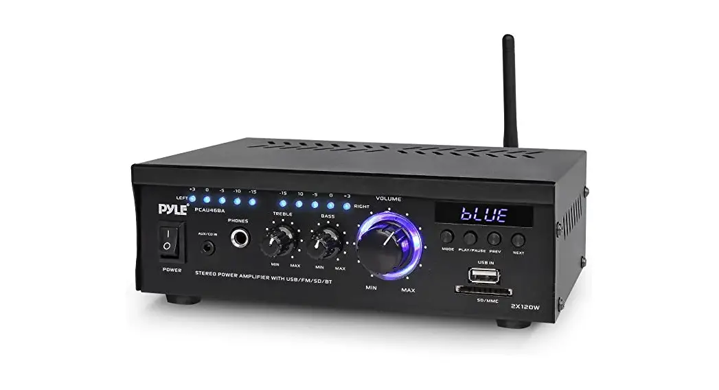 Pyle Pcau46ba Audio Speaker Power Amplifier User Manual
