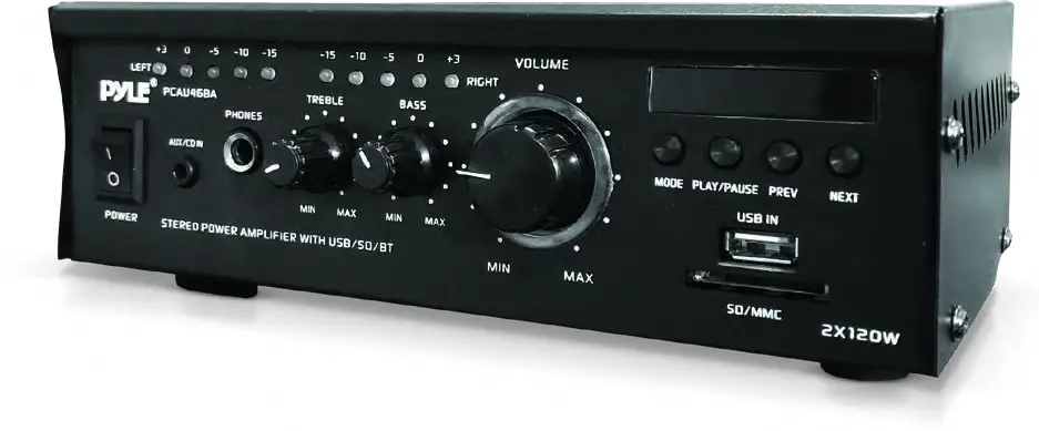 PYLE PCAU46BA Audio Speaker Power Amplifier
