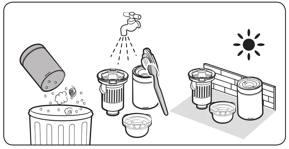 SAMSUNG VCA SAE90 Clean Station Dustbin