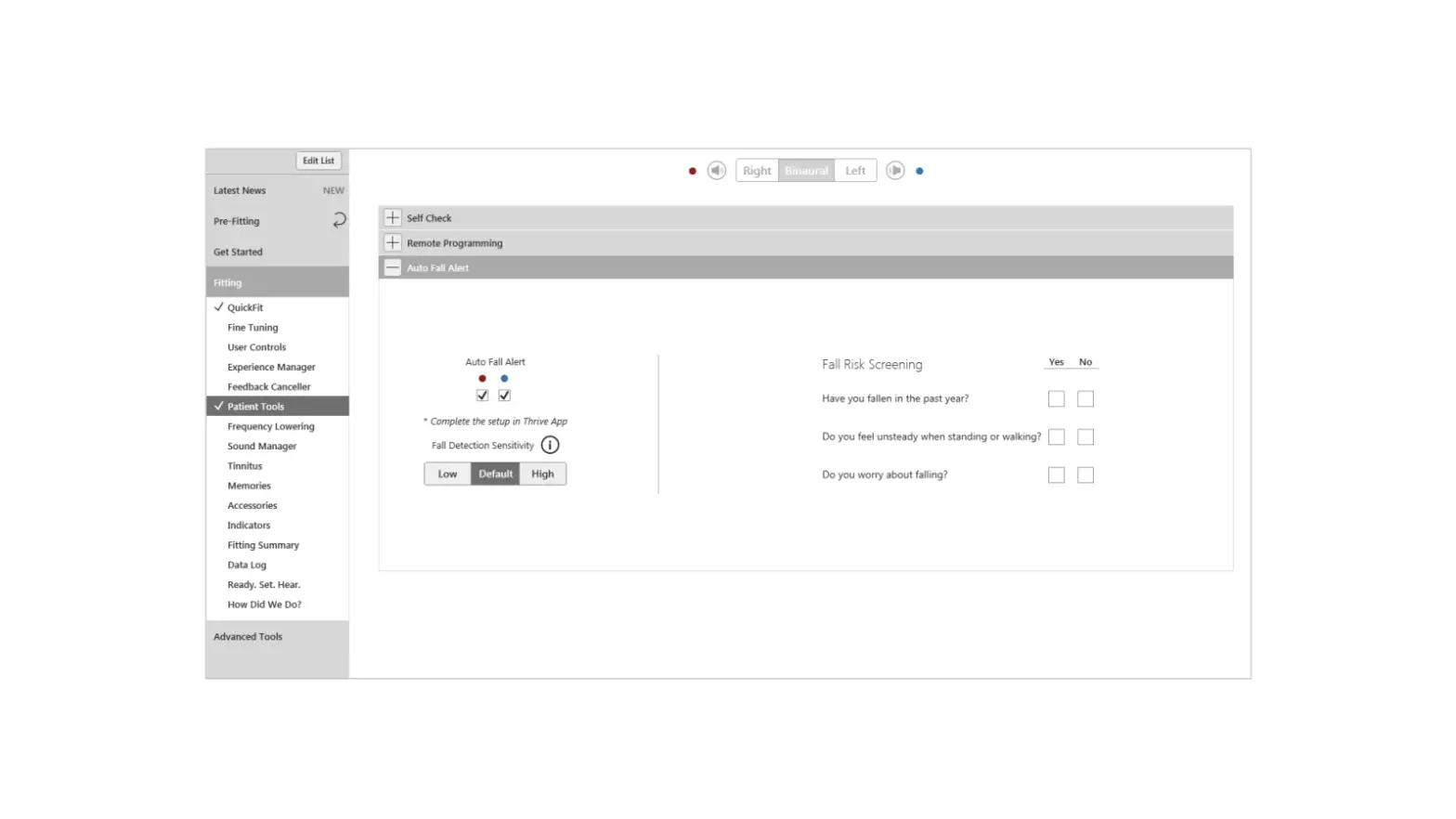 Starkey Fall Detection And Alerts Inspire X Setup Software User Guide
