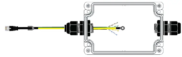 TRIPP-LITE B110-SP-CAT-OD2 IP68-Rated Gigabit PoE Outdoor In-Line Surge Protector 5