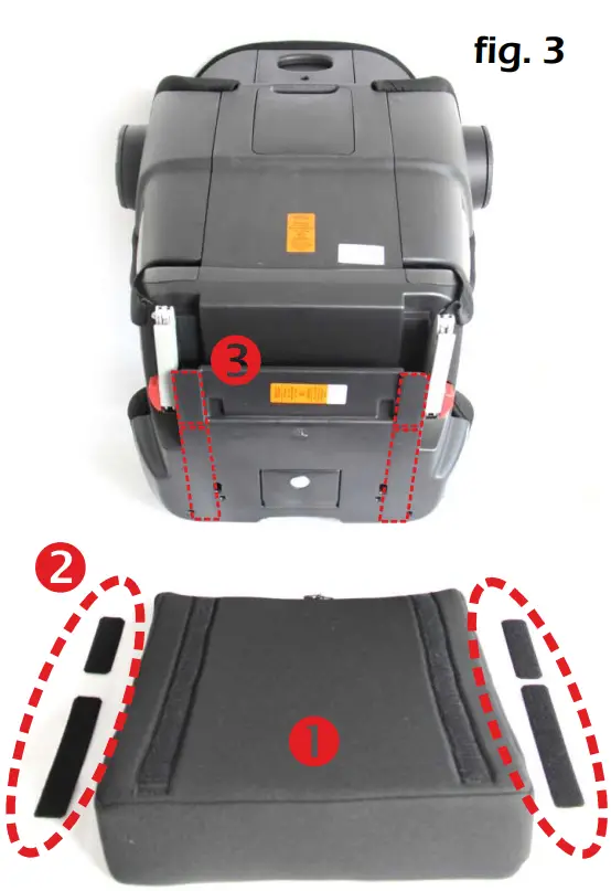 Hernik IPAI LGT Lightweight Child Car Seat Using the optional accessories