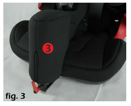 Hernik IPAI LGT Lightweight Child Car Seat Using the optional accessories