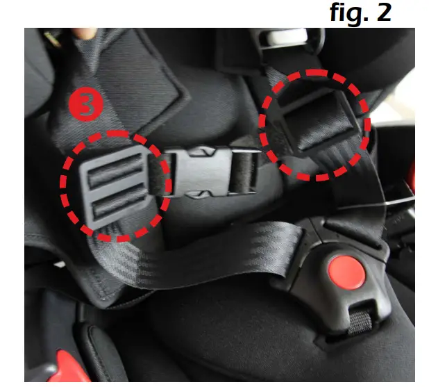 Hernik IPAI LGT Lightweight Child Car Seat Using the optional accessories