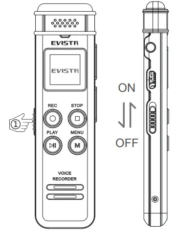 EVISTR L15 Digital Voice Recorder - 3